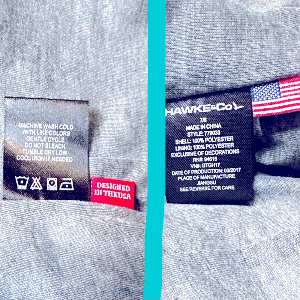 🎉HOST PICK 🎉NWT HAWKE & Co Girls Rain Jacket/Windbreaker in Teal. Girls 7/8 - Picture 14 of 15